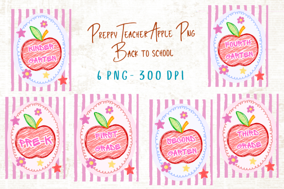 Download Preppy Teacher Apple PNG, Back to School - Teacher apple png Collection