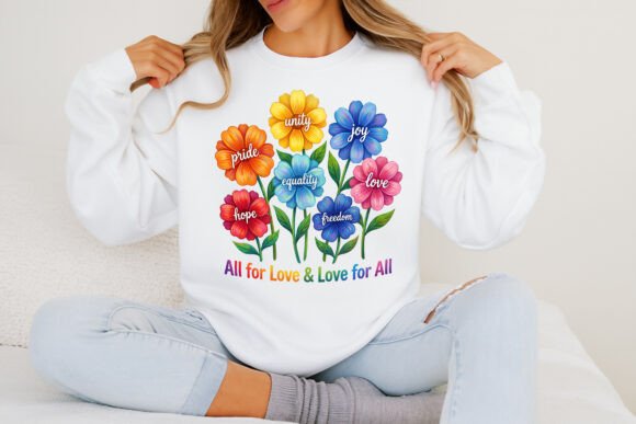 Download All for Love Pride Flower LGBT PNG - Premium Resources